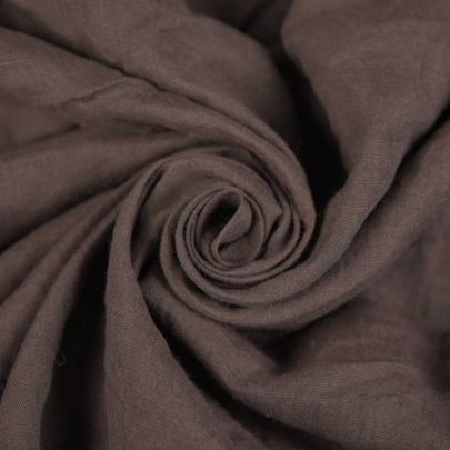 Linen Cotton Grey Fabric (Remnant-170cmx135cm) 