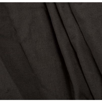 Double Cotton - Black (sold as 1.25 x 0.4m piece)