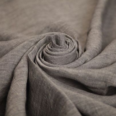 100% Linen Fabric Grey Fabric (Remnant-105cmx140cm) 