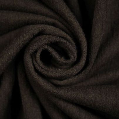 Rayon Blend Black Textured Fabric (Remnant-70cmx85cm) 