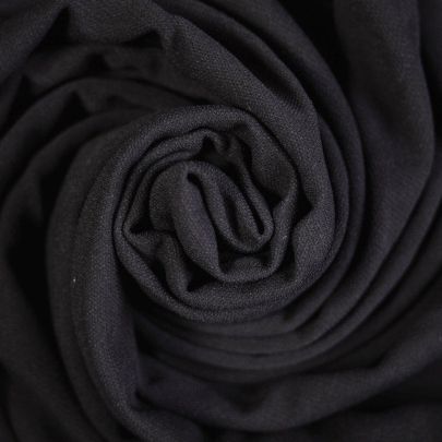 Rayon Jersey Stretch Fabric Black Fabric (130cm x 120cm Remnant Fabric) 