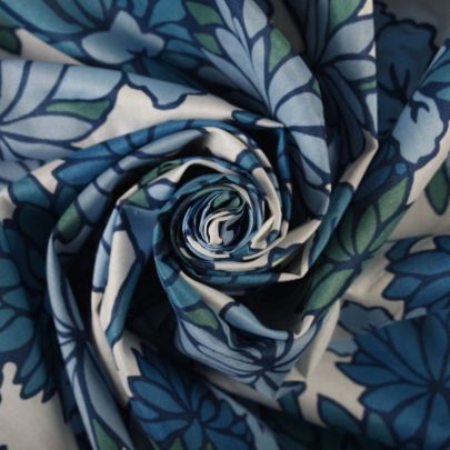 100% Cotton Fabric Blue Fabric (Remnant-70cmx135cm) 