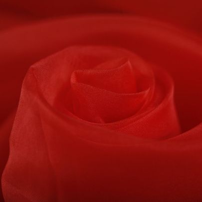 100% Silk Organza Fabric Coral Fabric (Remnant-265cmx140cm) 