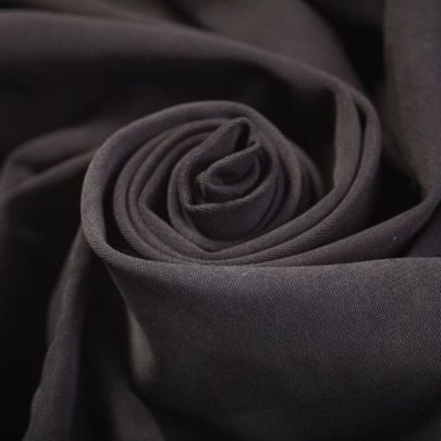 Sturdy Stretch Cotton Blend Black Fabric (Remnant-90cmx90cm) 