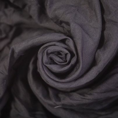 Silk Chiffon Lining Black Fabric (Remnant-210cmx105cm) 
