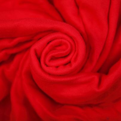 Cotton Elastane Blend  in Red (50cm x 145cm)