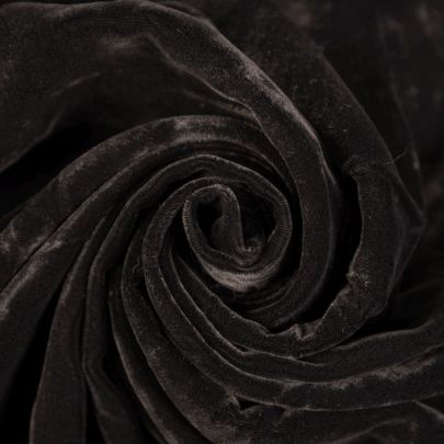 Velvet Devore  in Black (110 x 110)