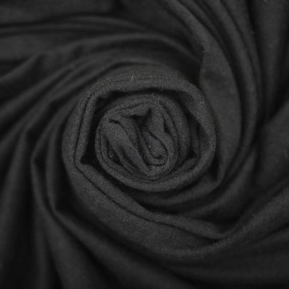 Rayon Jersey Fabric Black Fabric (180cm x 140cm Remnant Fabric) 