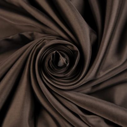 Polyester Satin Fabric Black (Remnant Piece 245cm x 140cm) 
