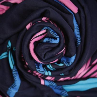 Multi Colour Polyester Fabric with print (140cm x200cm Remnant Fabric) 