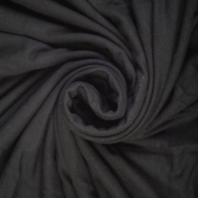 Cotton Jersey  in Black(150cm  x 95cm)