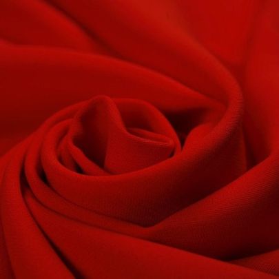 Wool Blend Orange Suiting Fabric (Remnant-110cmx130cm) 