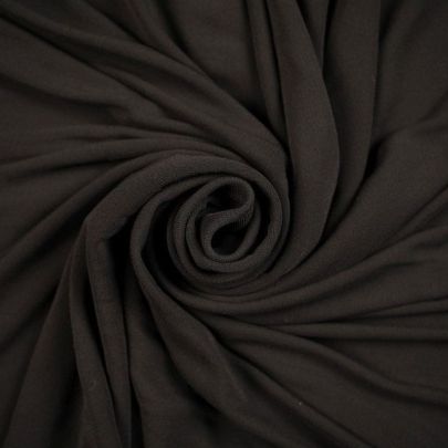 Rayon Blend Stretch Black Fabric (Remnant-120cmx140cm) 