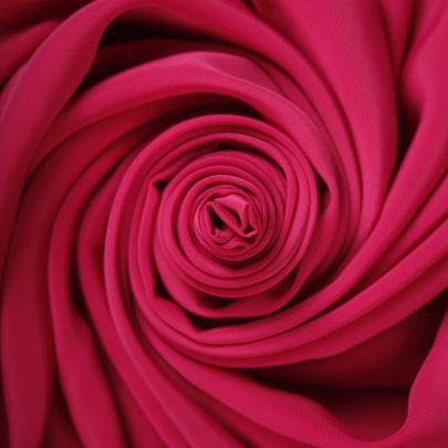 Polyester Satin Hot Pink Fabric (Remnant-75cmx135) 