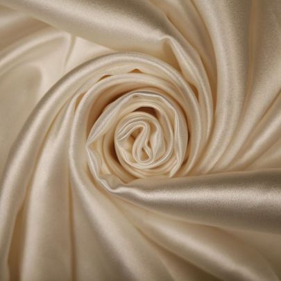 Polyester Satin Fabric White (Remnant-90cmx135cm) 