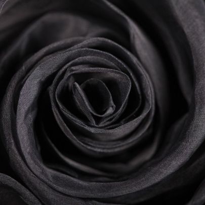 100% Silk Organza  in Black (135cm x 90cm)