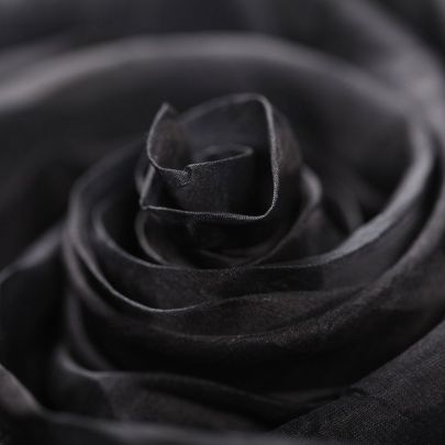 100% Silk Organza  in Black(150cm x 135cm)