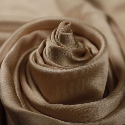 100% Rayon Cream Beige (Remnant-140cmx80cm) 