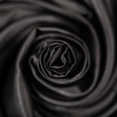 Polyester Satin  in Black(230cm x 130cm)