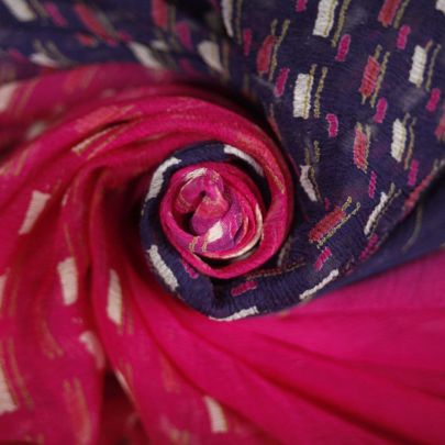 100% Polyester Chiffon Fabric Abstract Pattern (Remnant-230cmx100cm) 