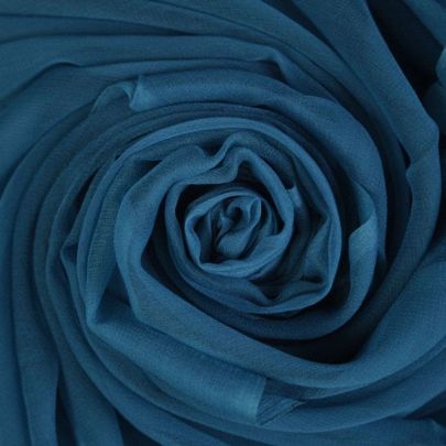 Silk Chiffon  in Teal (275cm x 85cm)