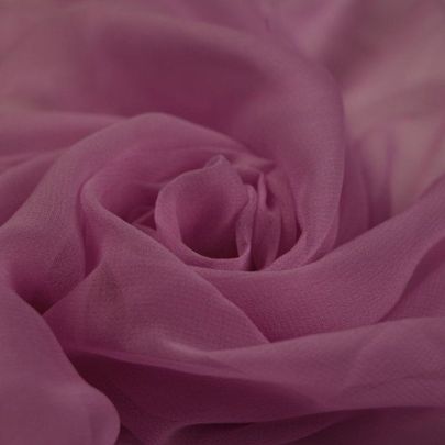 Polyester Chiffon Purple Fabric (Remnant-330cmx90cm) 