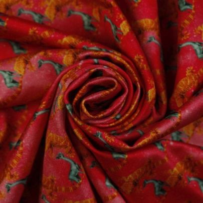 Polyester Elastane Fabric Pink (Remnant-85cmx65cm) 