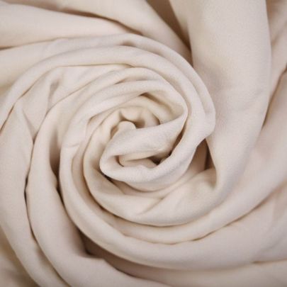 100% Rayon Coarse Cream Fabric (Remnant-145cmx135cm) 