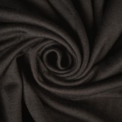 100% Cotton Jersey Black Fabric (Remnant-50cmx130cm) 