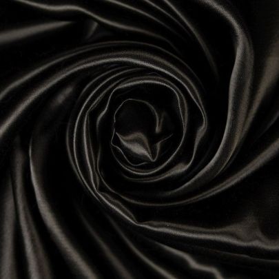 100% Rayon Fabric Rich Pure Black (Remnant-100cmx145cm) 