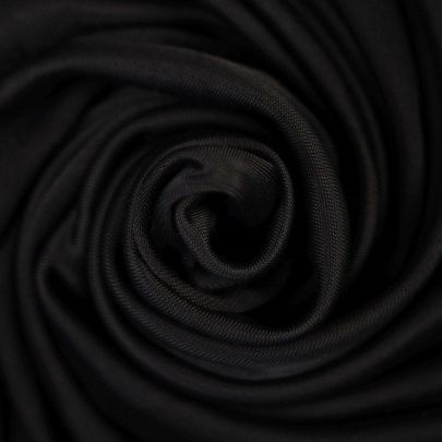 100% Rayon Black Fabric (Remnant-80cmx150cm) 