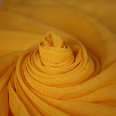Polyester Chiffon Yellow Fabric (Remnant-95cmx120cm) 