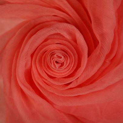 100% Silk Crepe Pink Fabric (Remnant-120cmx90cm) 