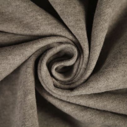 100% Wool Grey Jersey Fabric (Remnant-50cmx95cm) 