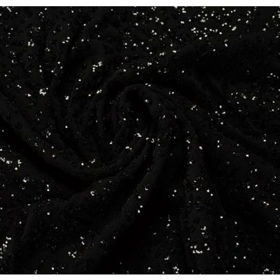 Vintage Jasper Conran Guigou Jersey – Black (Sold as 1.8 x 0.7m piece)