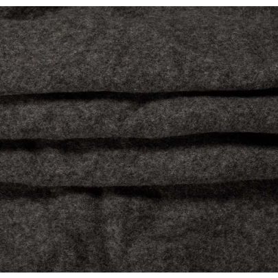 Wool Charcoal Grey (sold as 1.2m X 0.3m piece) 