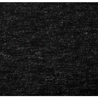 Black and White marl wool (sold as 1.30m X 0.35m piece) 