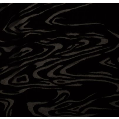 Vintage Designer Black Velvet Devore (sold as 1.10m X 90cm piece) 