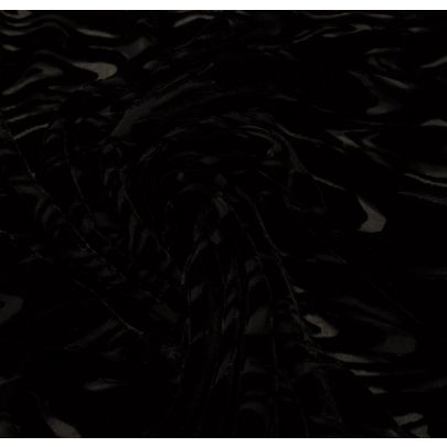 Vintage Designer Black Velvet Devore (sold as 1.10m X 90cm piece) 