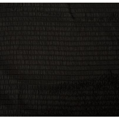 100% Silk Quilted Effect Black Fabric