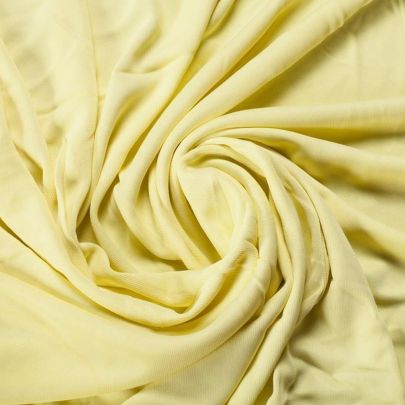 Premium Silk Interlock Lemon Yellow (sold 1.6 x 1.1m piece) 
