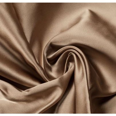 100% Polyester Taffeta Beige Fabric