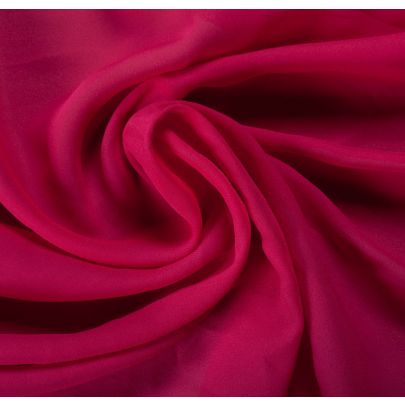 100% Silk Georgette Pink Fabric