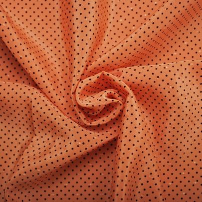 100% Polyester Fabric Printed Fabric Dot Fabric Pink Fabric  (220 x 113cm Remant Fabric) 
