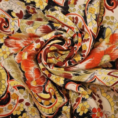 100% Polyester Fabric Printed Fabric Floral Fabric Multi Fabric (450 x115cm Remant Fabric) 