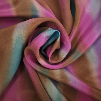 100% Polyester Fabric Stripe Fabric Pattern Fabric Purple Ombre Fabric (428 x 113cm Remant Fabric) 