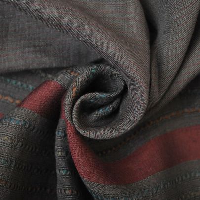 100% Cotton Striped   in Grey(148cm x 78 cm)