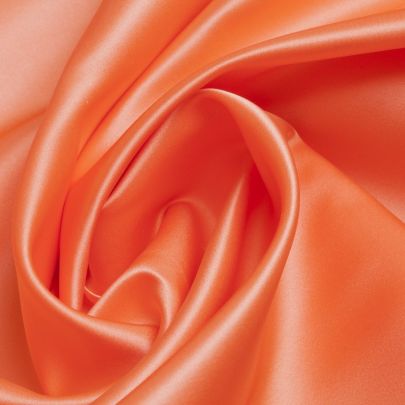 Duchess Silk Fabric Coral Fabric (122x82cm piece) 