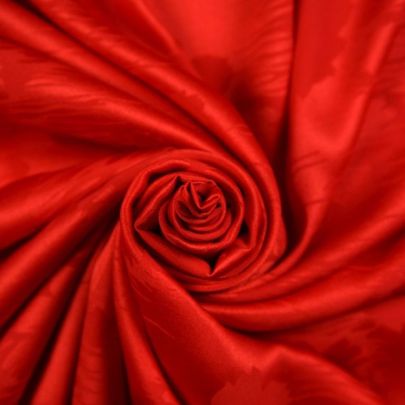 Premium 100% Silk Floral in Red (100cm x 250cm)