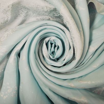 Polyester Satin Fabric Blue Fabric Pattern Fabric(135cm x 100cm piece) 